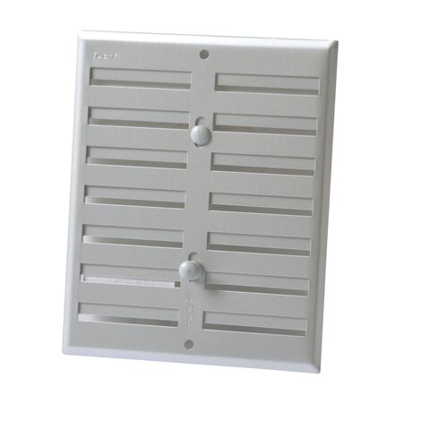 GRILLE FERMETURE ALUMINIUM GRIS 17X14