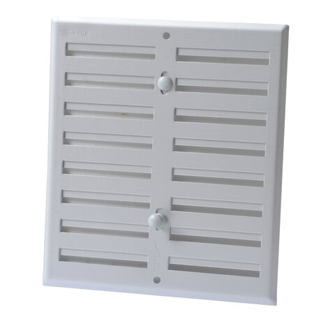 GRILLE FERMETURE ALUMINIUM GRIS 17X19