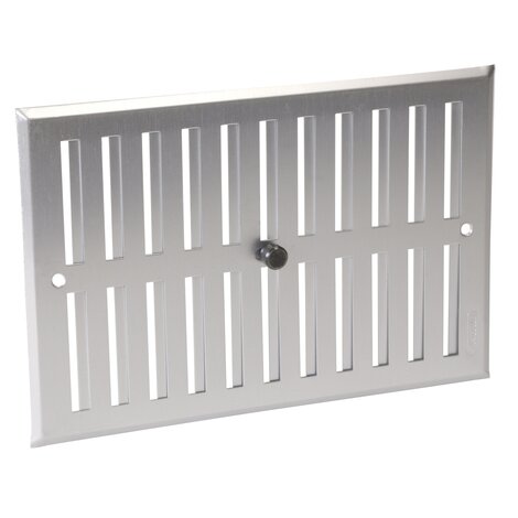 GRILLE FERMETURE ALUMINIUM GRIS 17X25