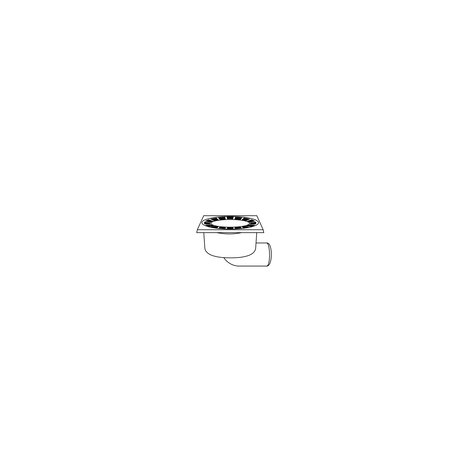 SIPHON DE COUR HORIZONTAL 100 X 90