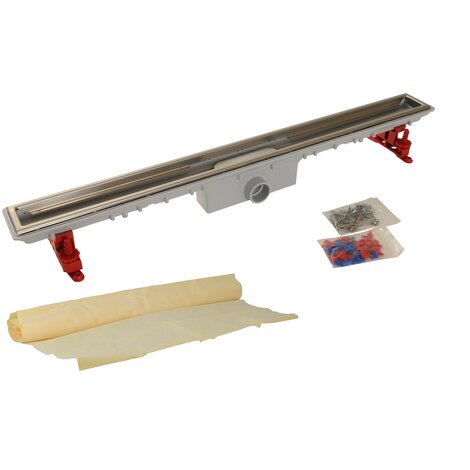 CANIVEAU 890MM SANS GRILLE +NATTE NICOLL