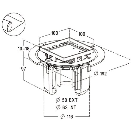 SIPHON GRILLE A CARRELER + NATTE NICOLL