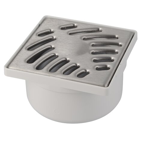 SIPHONNETTE GRILLE INOX 10X10 NICOLL