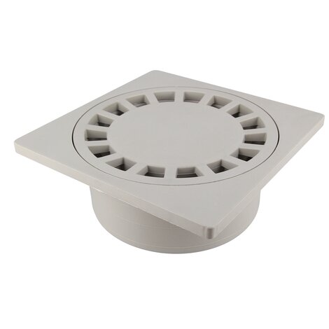 SIPHON DE COUR GRIS 200X200 SORTIE D80