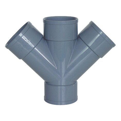 Culotte double parallèle 45° femelle/femelle