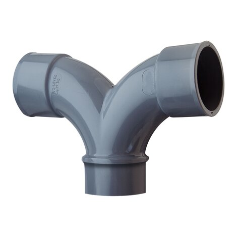 Coude double grand rayon 87°30' mâle/femelle
